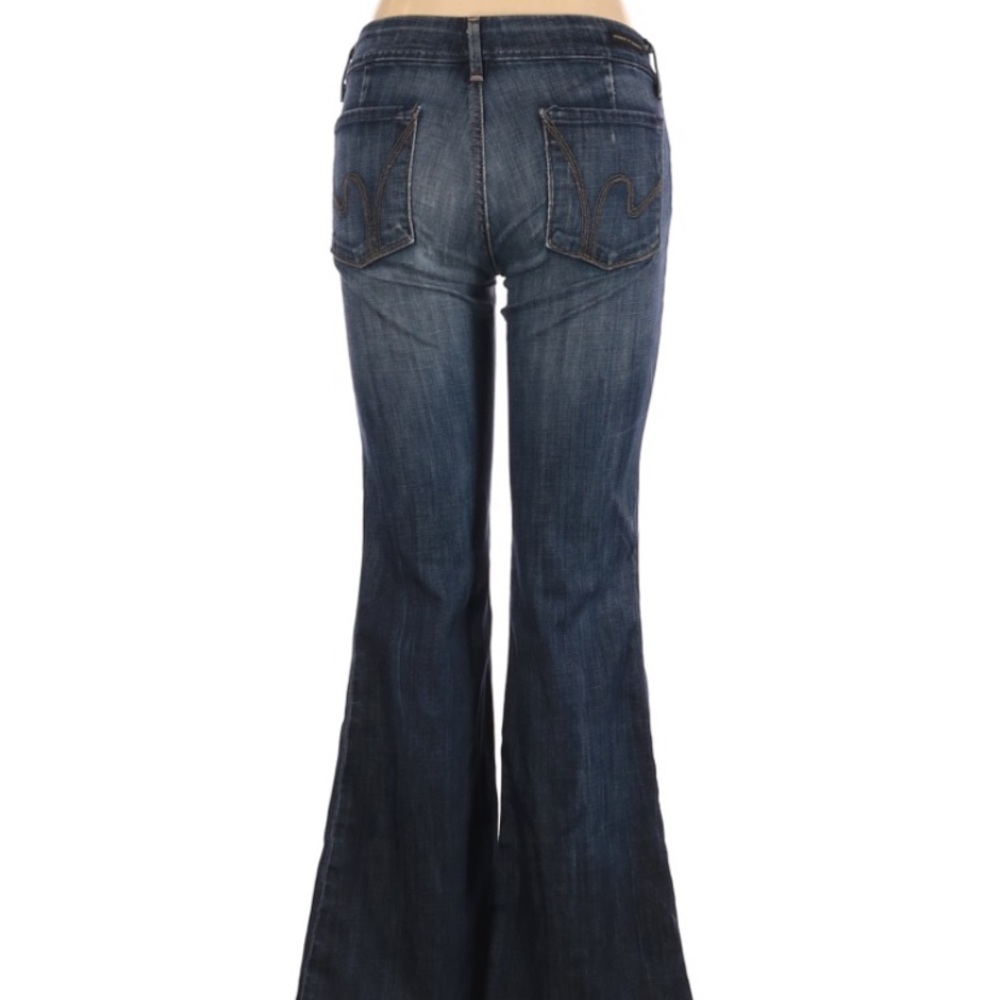 Citizens of Humanity Low Rise Flare Jeans Womens Size 27 Dark Wash Flare Pants